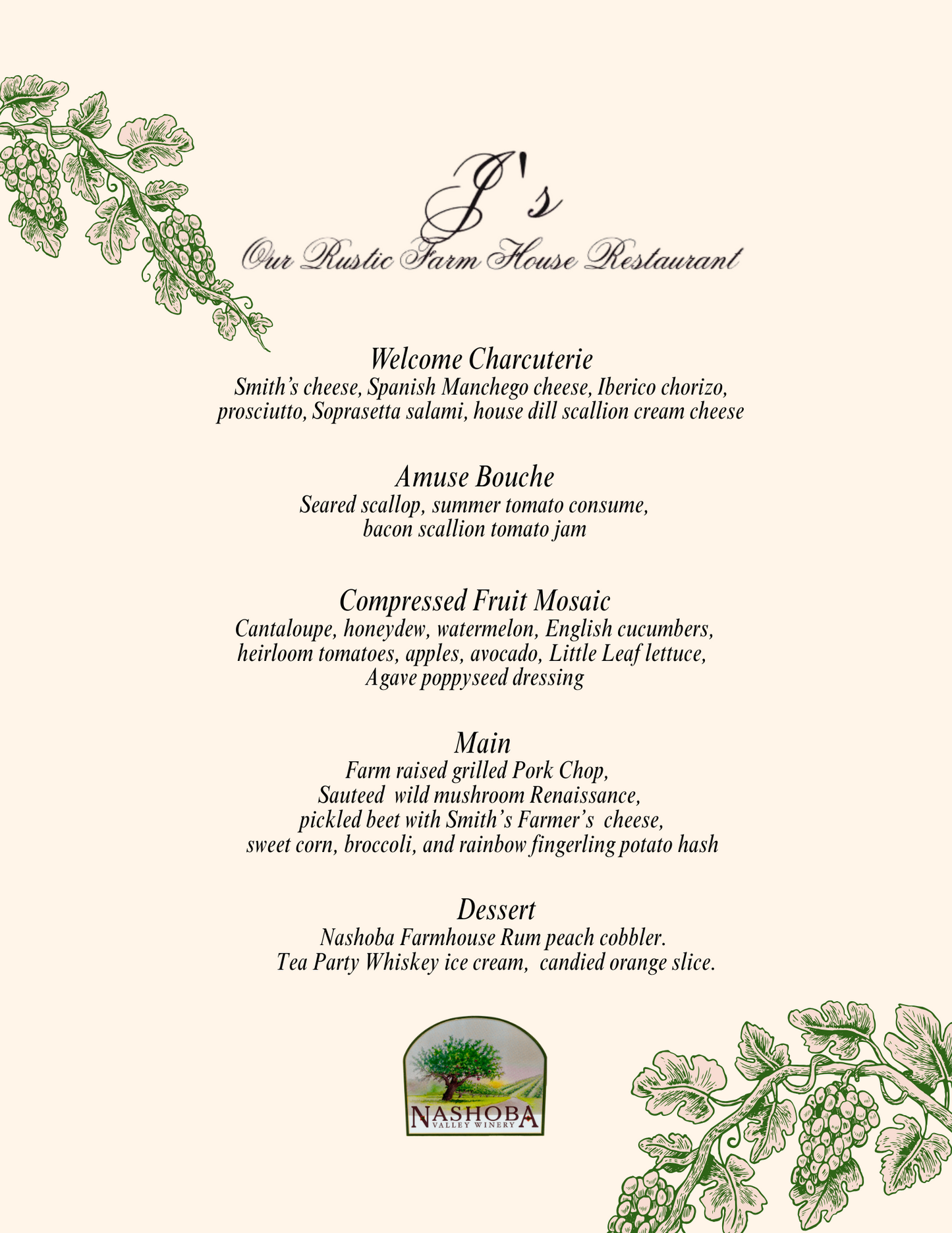 Farm Dinner - Sunday, August 31st, 5:30pm