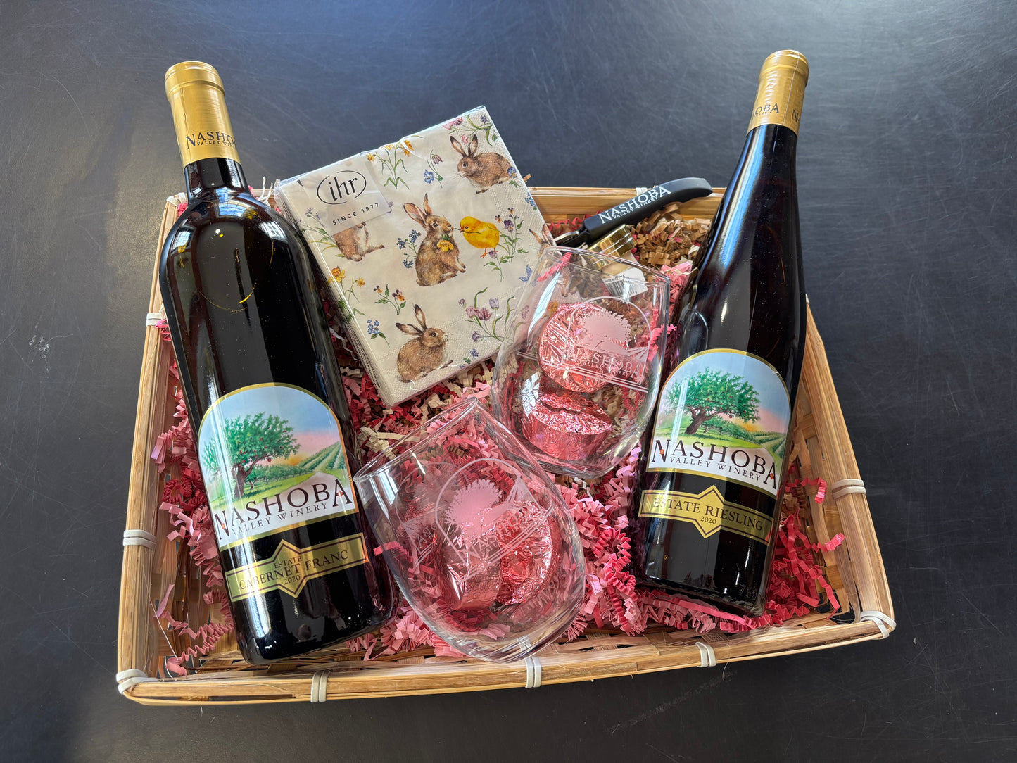 Some Bunny Loves You gift basket
