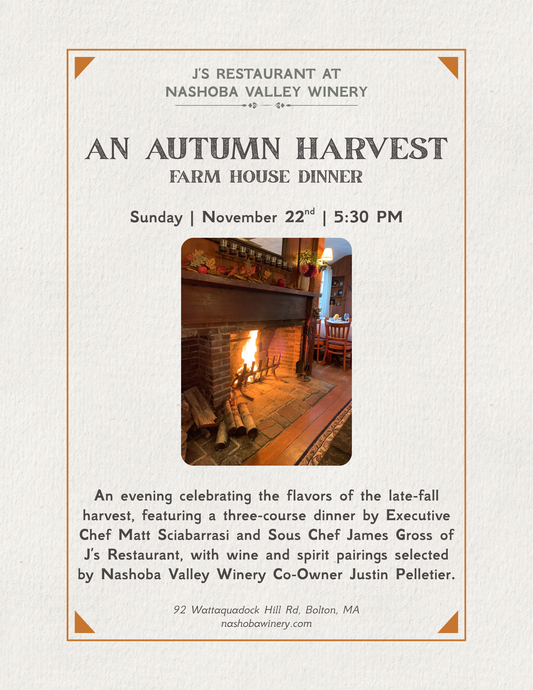 An Autumn Harvest Farm House Dinner - Sunday, November 22, 5:30pm