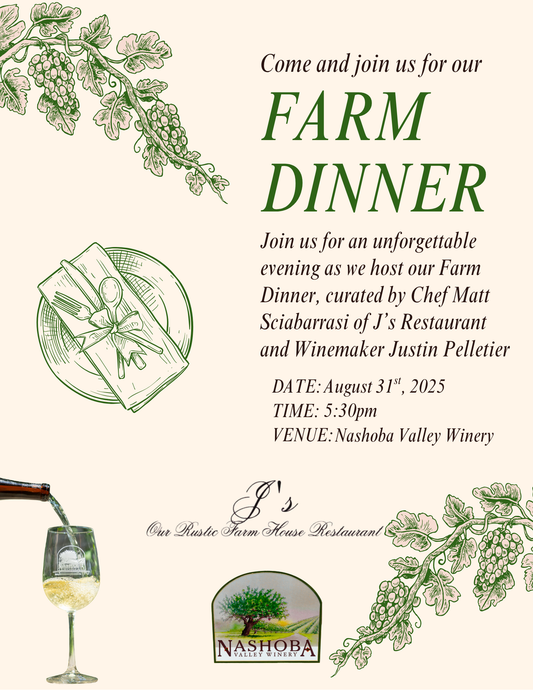 Farm Dinner  - Sunday, August 31st, 5:30pm