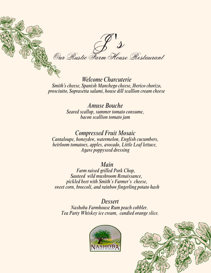 Farm Dinner  - Sunday, August 31st, 5:30pm