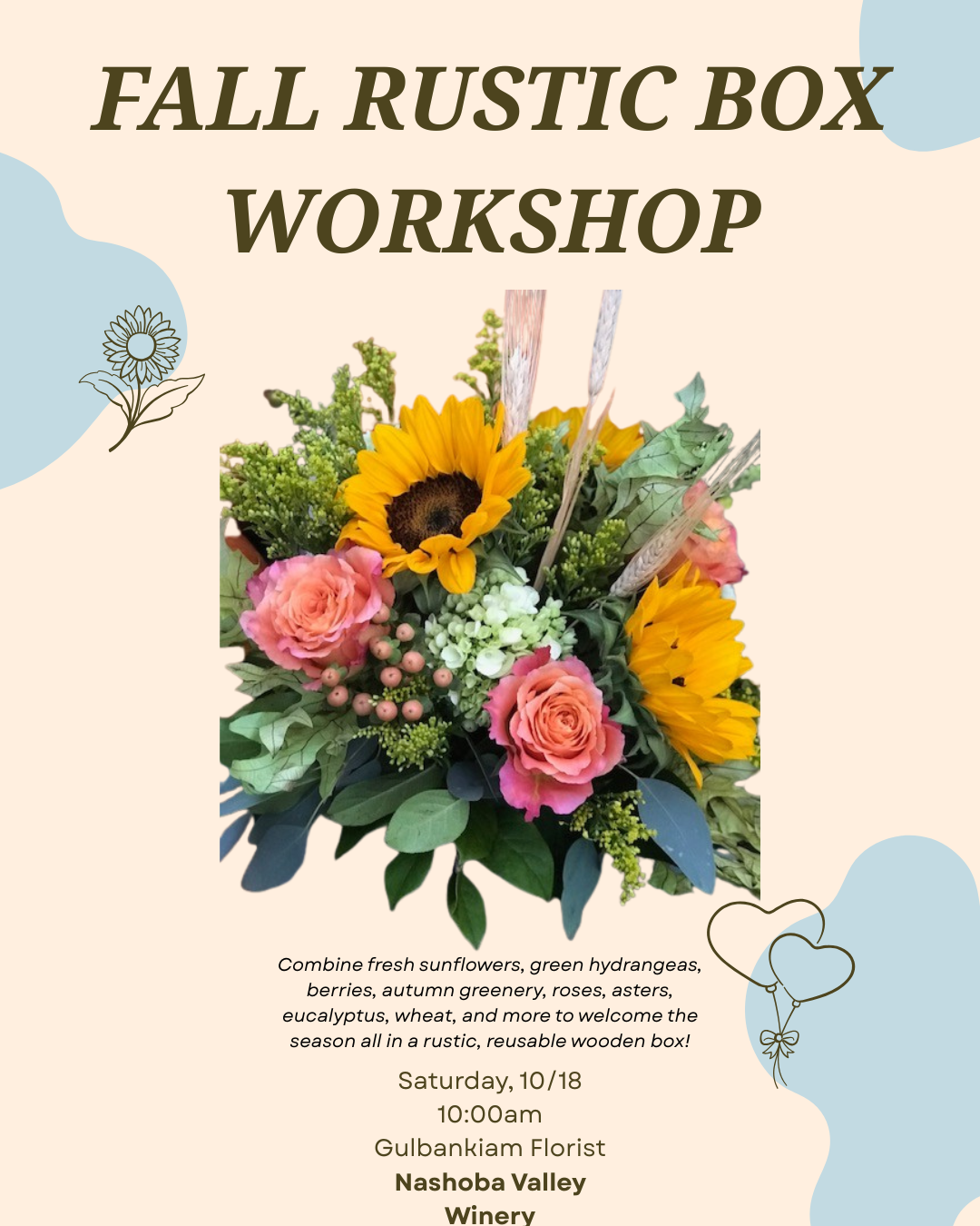 Fall Rustic Box Workshop  - Saturday, October 18th