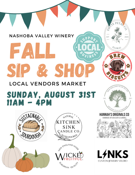 Free Entry: 🛍️ August Sip & Shop 🥂 Sunday, August 31st, 11am-4pm