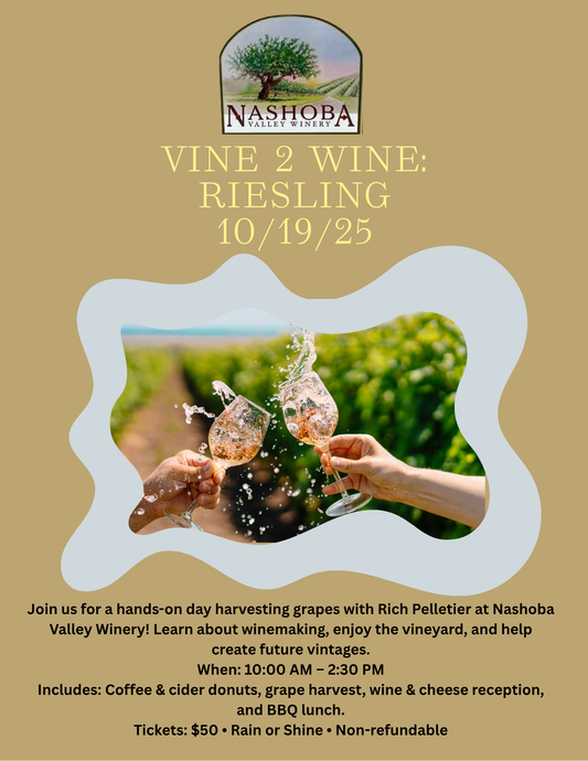 Vine 2 Wine: Riesling - Sunday October 19th, 10:00am-2:30pm