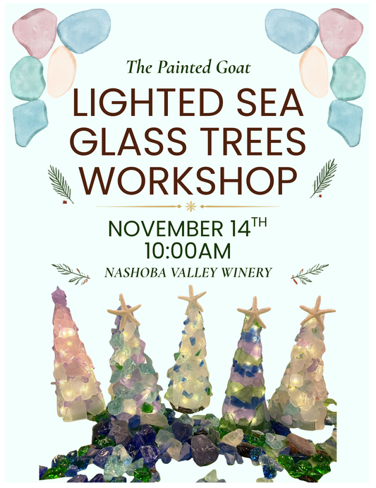 Lighted Sea Glass Tree Workshop - Saturday, November 14th, 10am