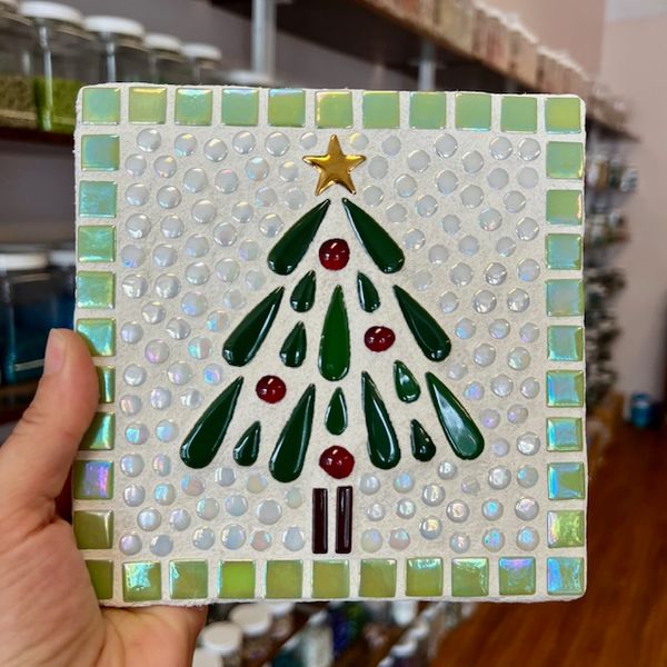 Mosaic Holiday Hot Plate Workshop - Sunday 12/15, 10am-12pm